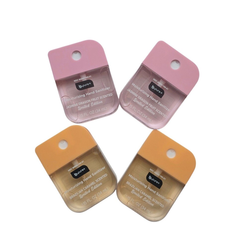b•pure Hand Sanitizer Brazilian Caramel & Jasmine Dragon Fruit  1.15 oz ~4pack